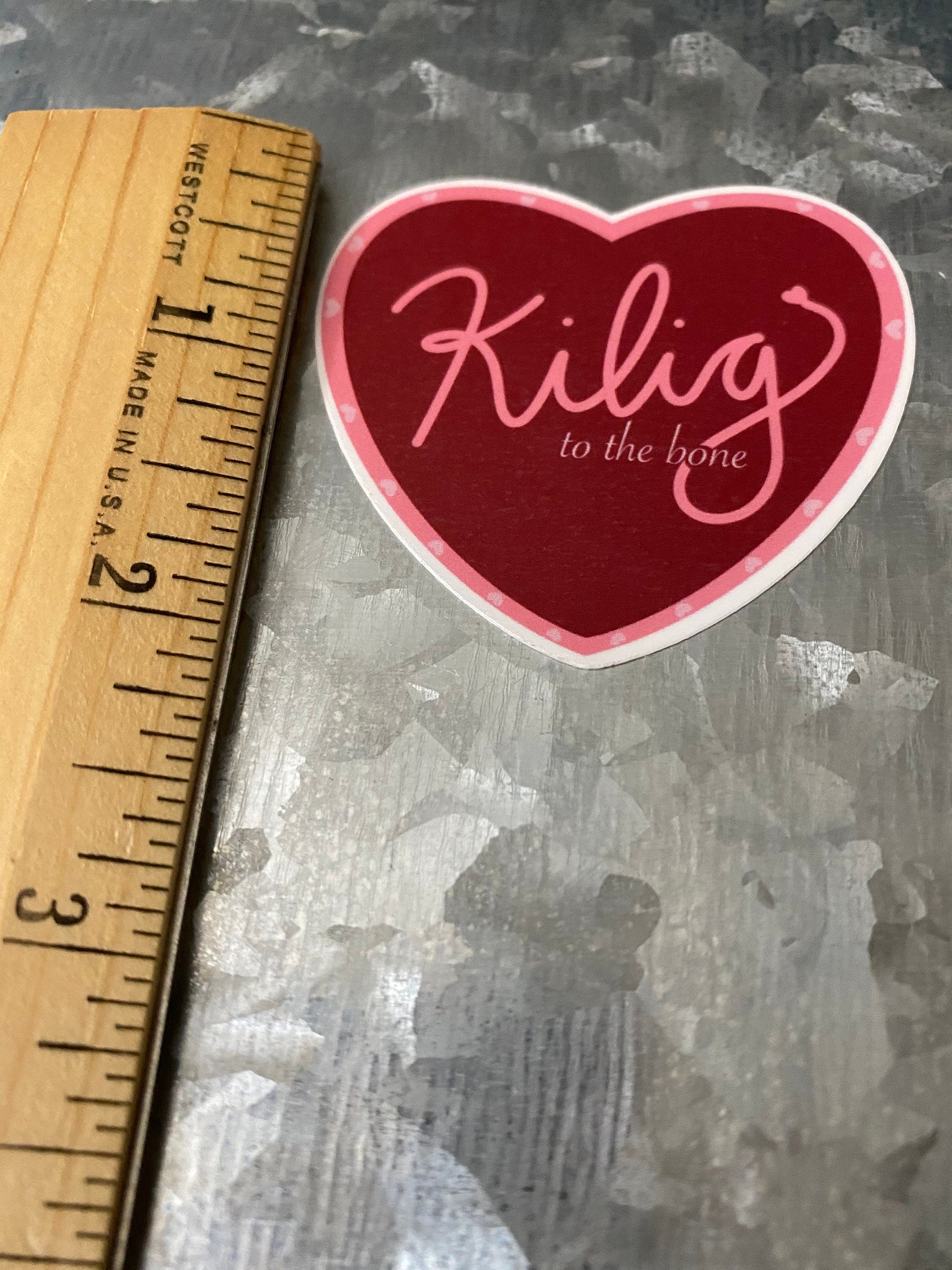 Mie Makes Kilig to the Bone Filipino Saying Sticker, Filipino Sticker, Valentine Sticker, Philippines, Hydroflask Sticker, Waterbottle Sticker, Heart