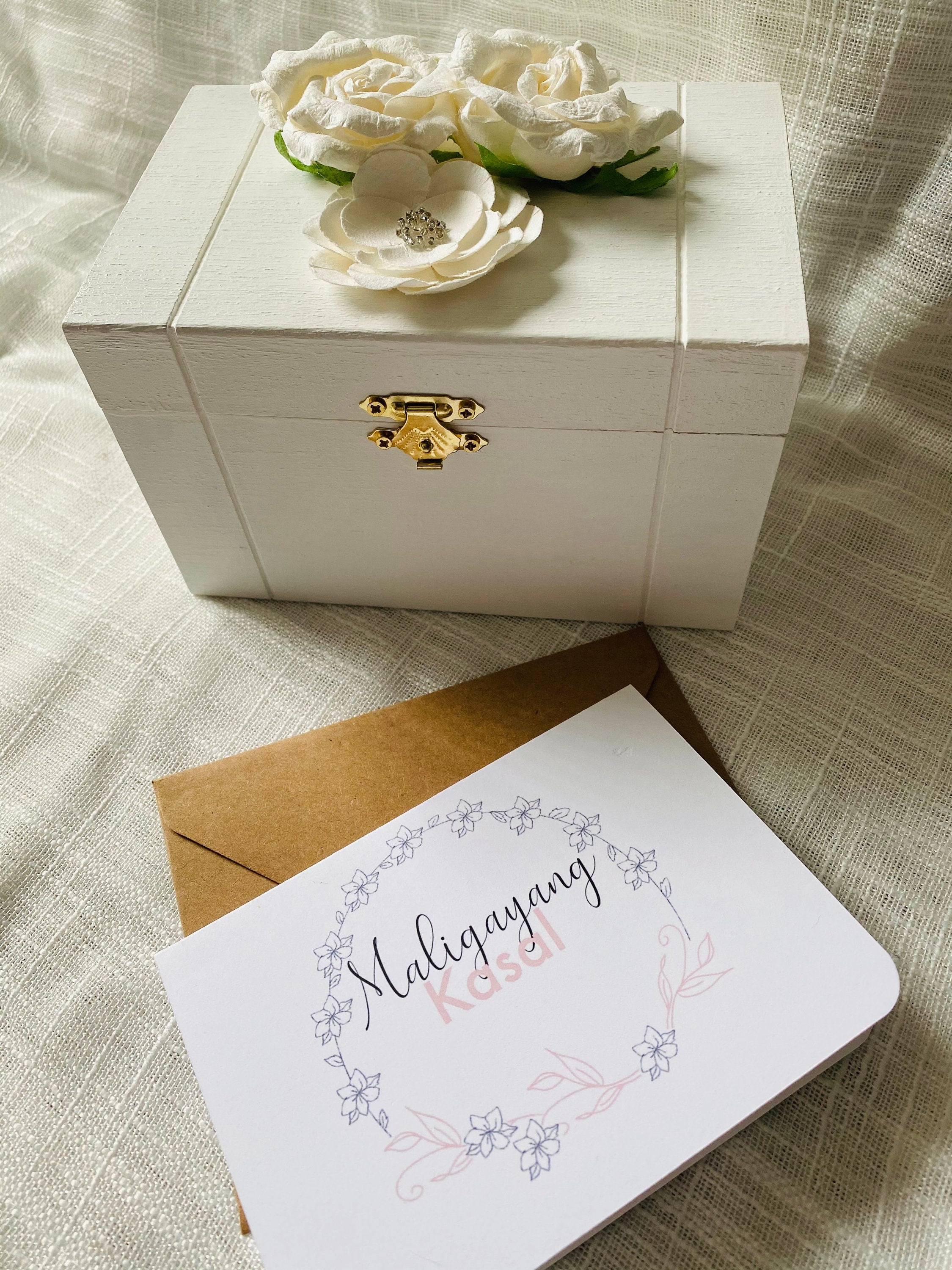 Mie Makes Maligayang Kasal Greeting Card, Homemade Card, Filipino Wedding Greeting Card, Happy Wedding, Philippines, Filipino American Wedding, Bride