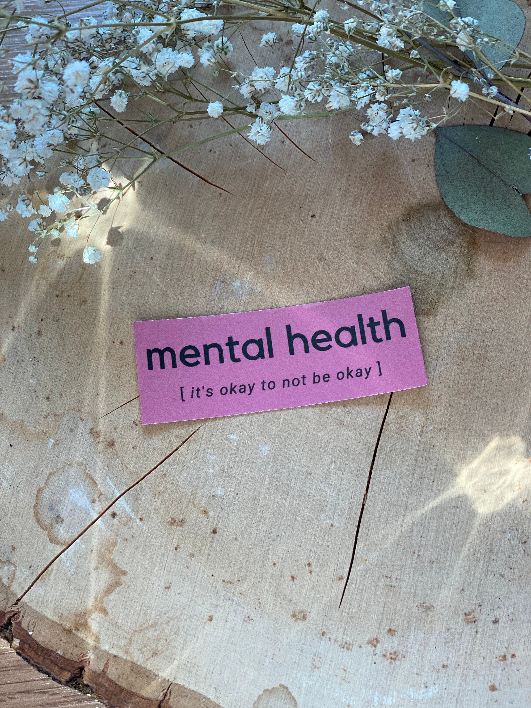 Mie Makes Mental Health Sticker, Sticker for hydroflask, Motivational Sticker, Sticker for Laptop, Sticker for Waterbottle, Sticker for friend