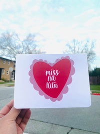 Mie Makes Miss Na Kita Greeting Card, Filipino Greeting Card, Homemade Card, Valentine's Day Card, Filipino, Filipina, Sweet Card, Social Distancing