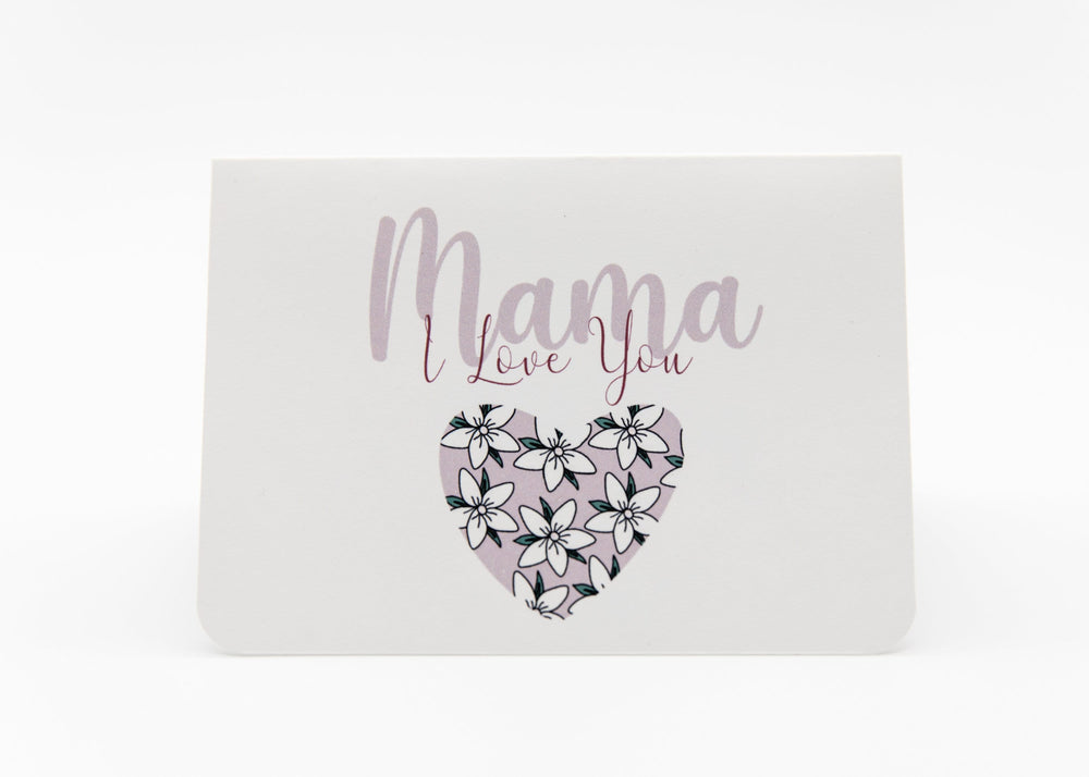 Mie Makes Mother's Day Card, Mama I love you, Mama Mahal Kita, Mama Gihigugma Tika, Tagalog, Bisaya, Homemade Greeting Card, Sampaguitas, Filipino