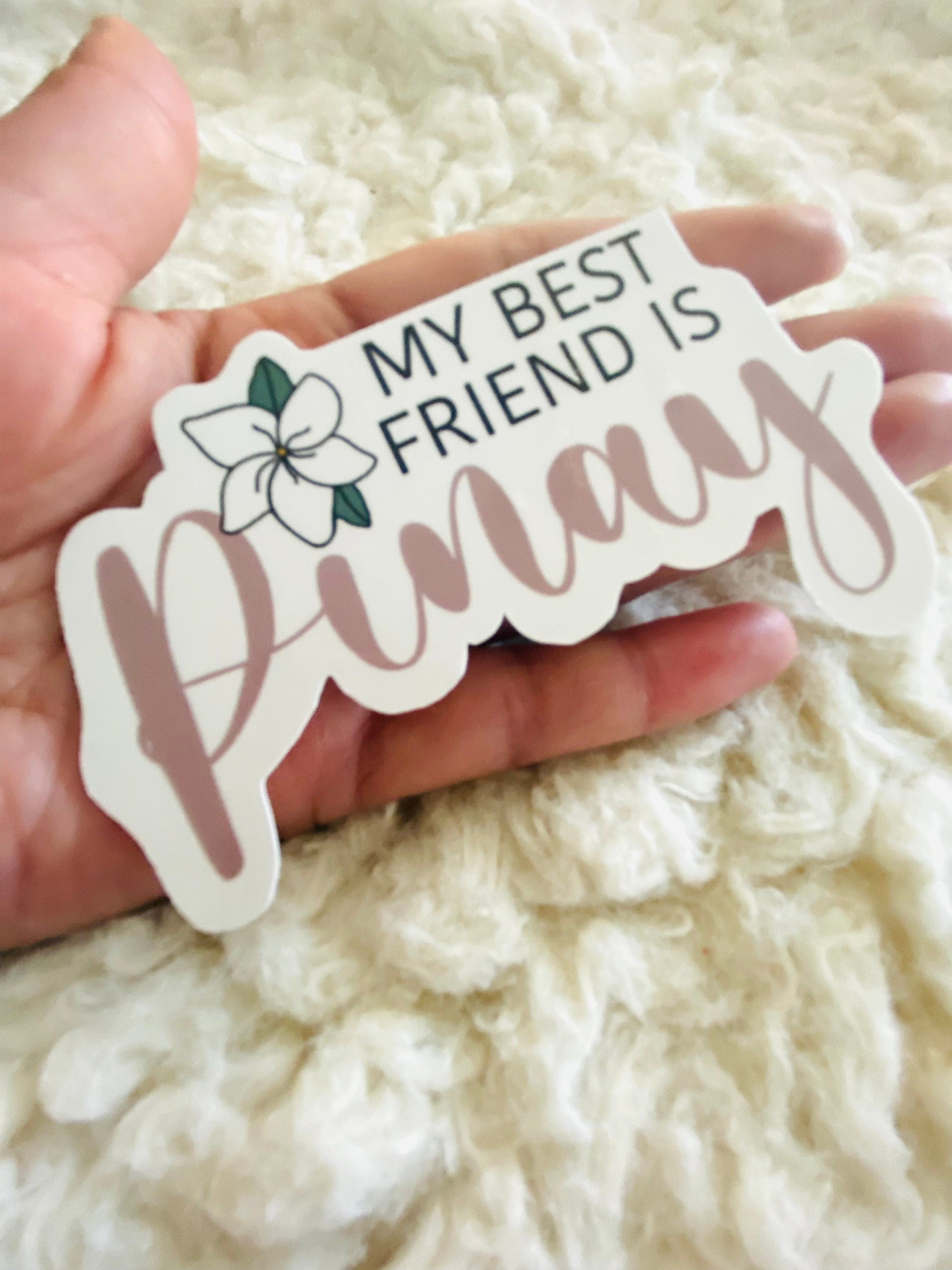 Mie Makes Pinay Sticker, Best Friend, Filipina Sticker, Sampaguita, Filipina Sticker, My Best Friend is Pinay, Philippines, Filipino, Pinay, Laptop