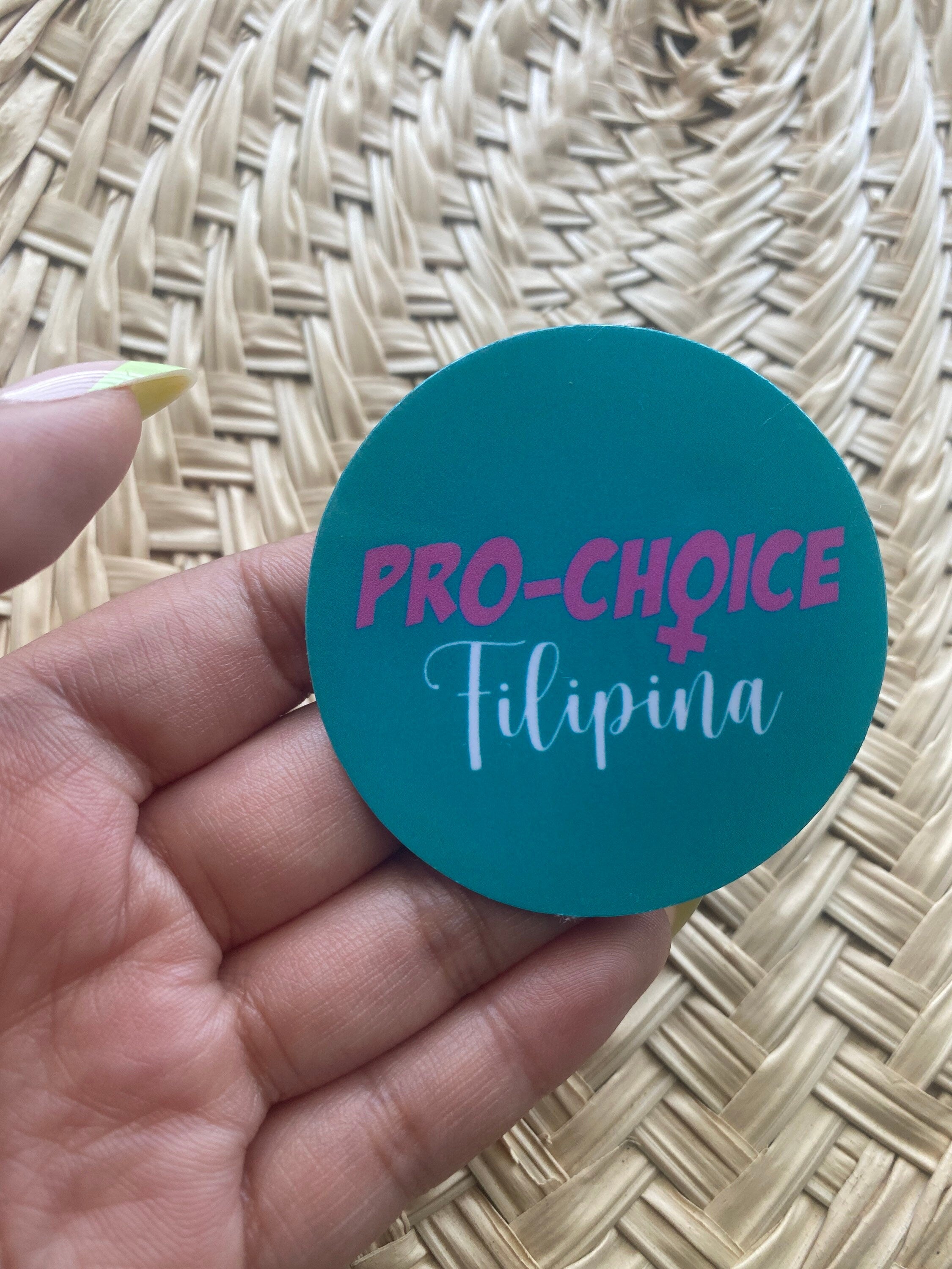 Mie Makes Pro-Choice Sticker, Pro-Choice Filipina, Filipino Sticker, Pro-Choice, Filipina, Her Body, Her Choice, Filipino, Filipinx, Roe vs Wade