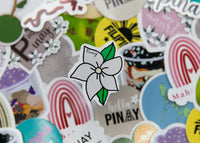 Mie Makes Sampaguita Pinay Sticker, Filipino Sticker, Weatherproof Sticker, Filipina Sticker, Pinay Sticker, Waterbottle Sticker, Flower Sticker