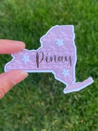 Mie Makes State Stickers, Pinay Sticker, Pinay State Sticker, California, Hawai'i, Texas, Nevada, New York, Washington, Florida, Virginia