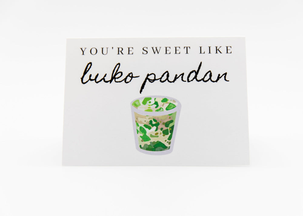 Mie Makes You're Sweet Like Buko Pandan Greeting Card, Filipino Desserts, Filipino Food, Filipino Snacks, Pinoy Desserts, Filipino
