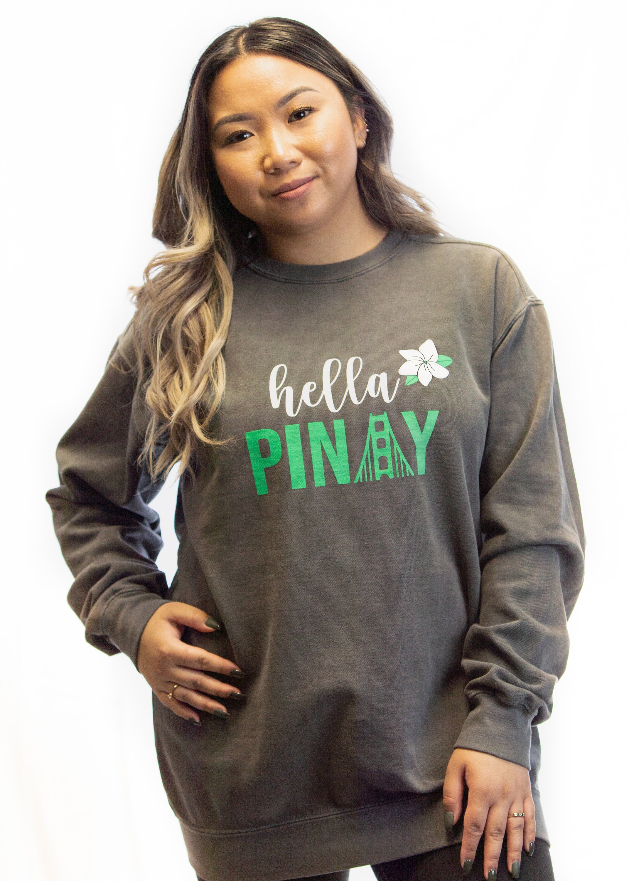 Mie Makes Hella Pinay Crewneck Sweater