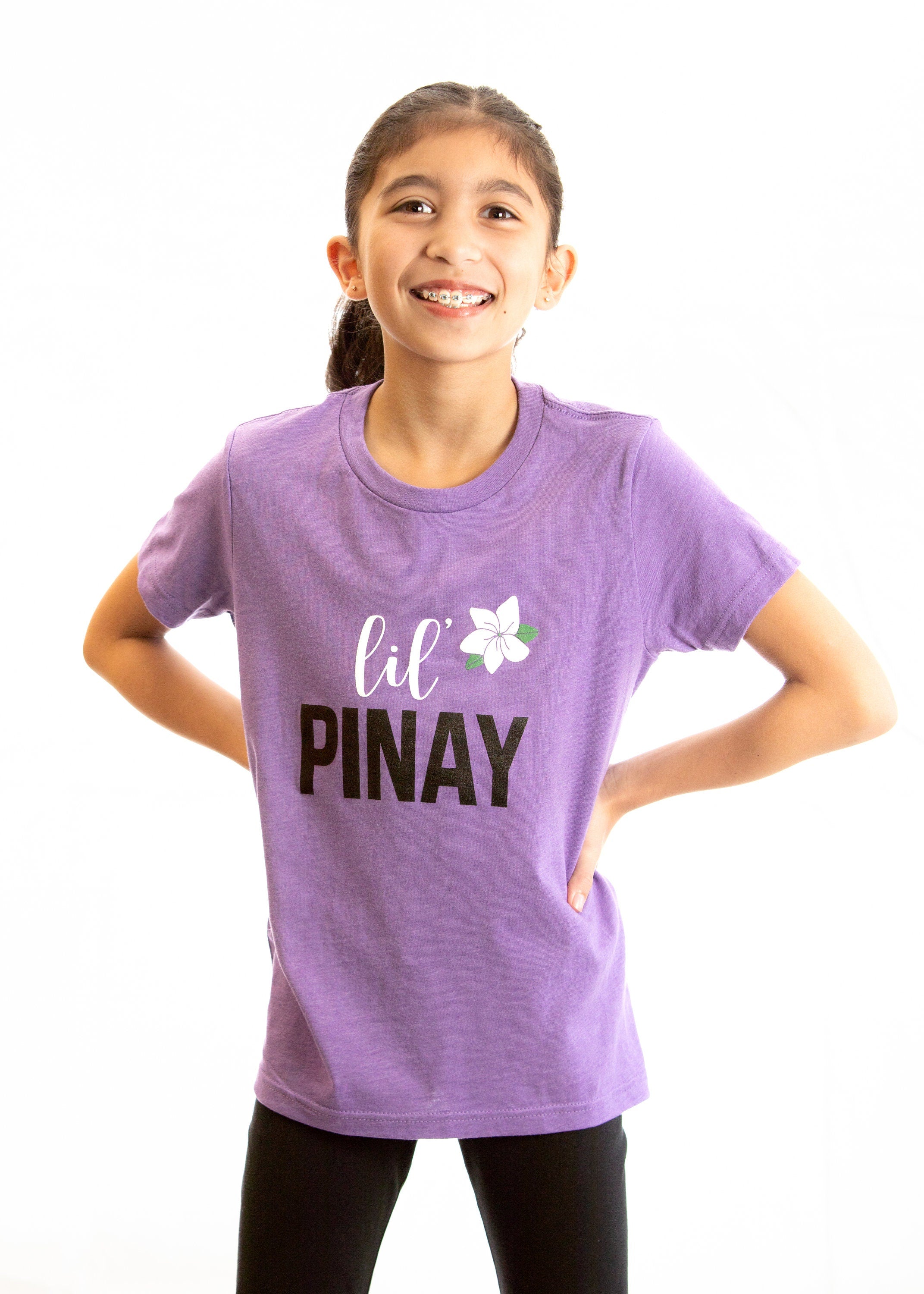 Mie Makes Youth Lil Pinay T-Shirt, Kids Filipina T-Shirt, Pinay T-Shirt, Black Pocket T-shirt, Filipina Apparels, Filipino Apparels