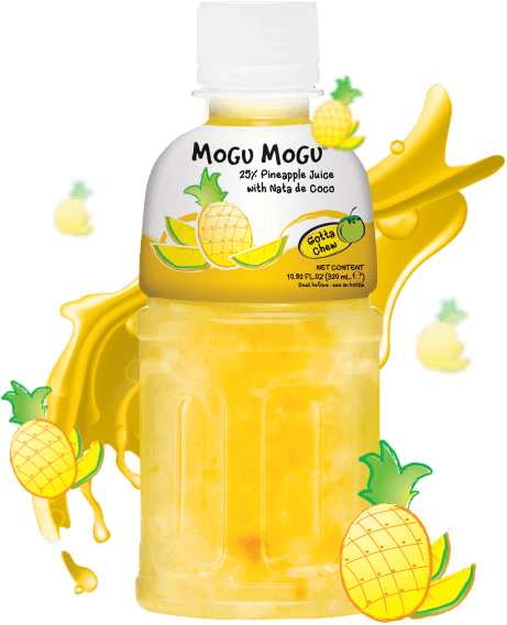 Mogu Mogu Pineapple Juice Drink with Nata de Coco