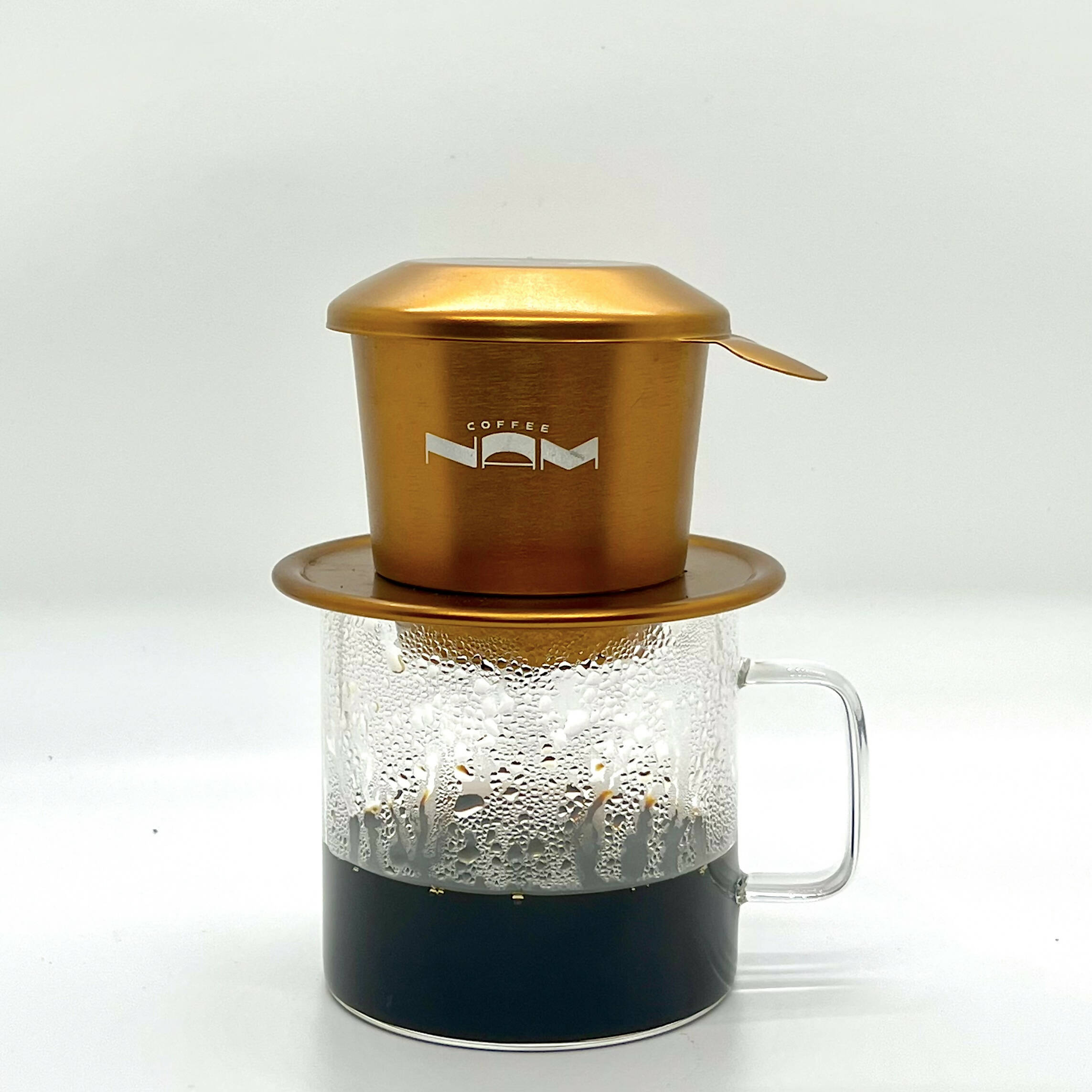 Vietnamese Coffee Phin Filter - Nam Coffee, Pour Over Drip Coffee, Aluminum Black