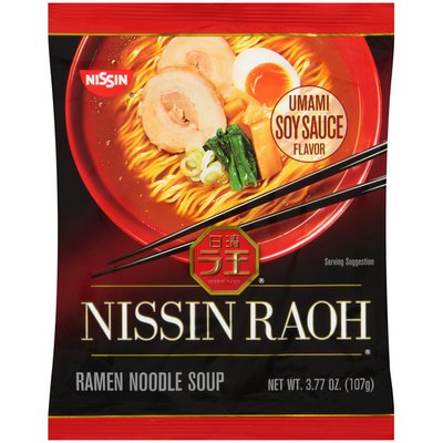 Nissin Raoh Ramen Noodle Soup Umami Soy Sauce Flavor