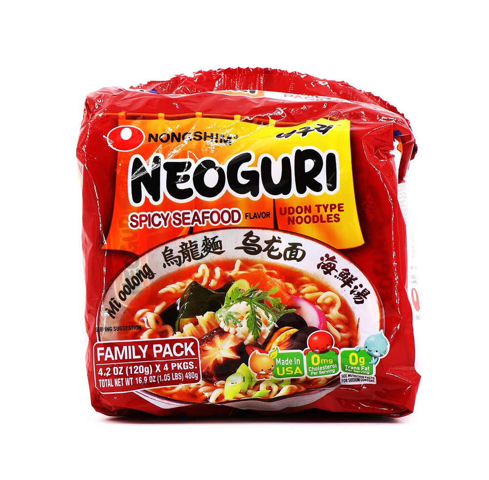 Nong Shim Neoguri Spicy Seafood (4-Pack)