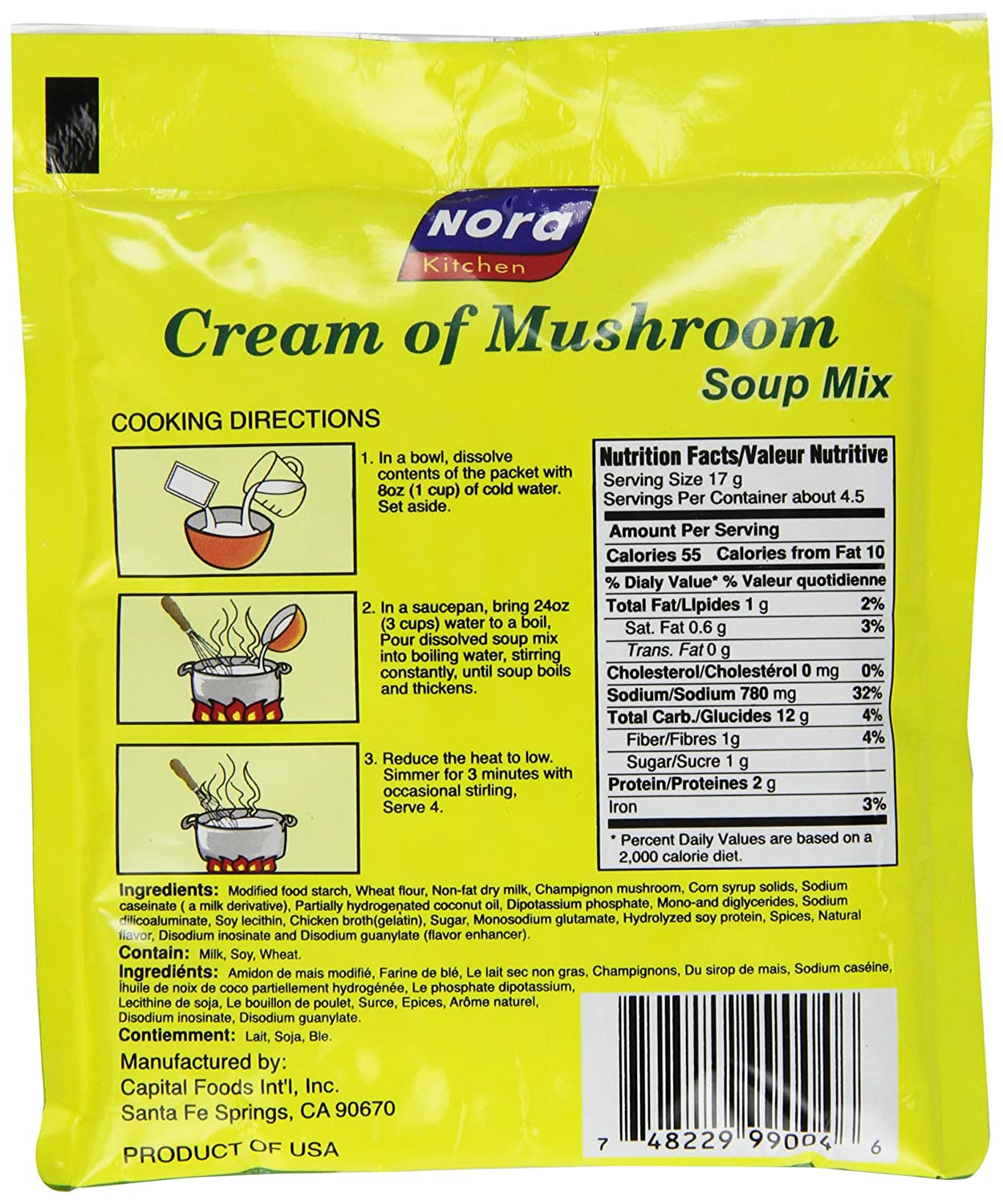 Nora Cream of Mushroom Soup Mix (3-Pack)