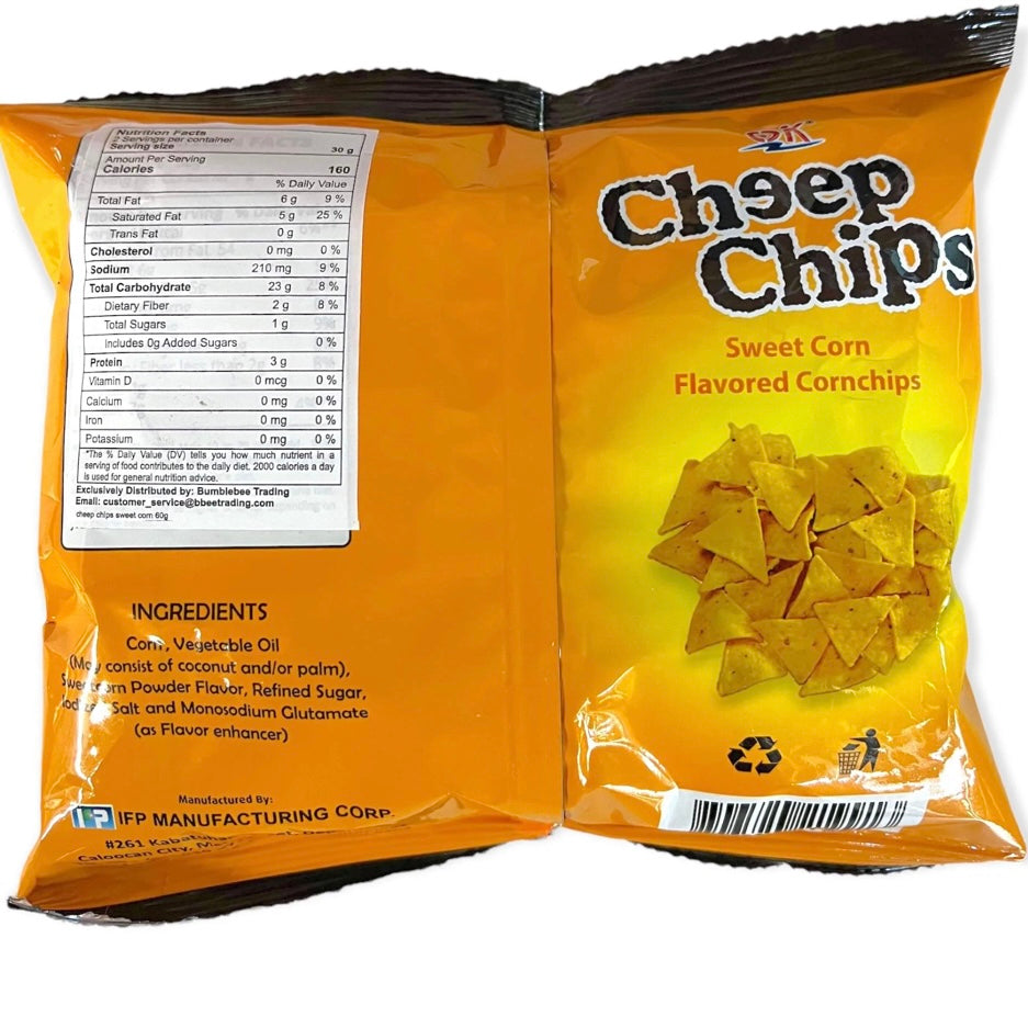 OK! Cheep Chips Sweet Corn Flavored Corn Chips