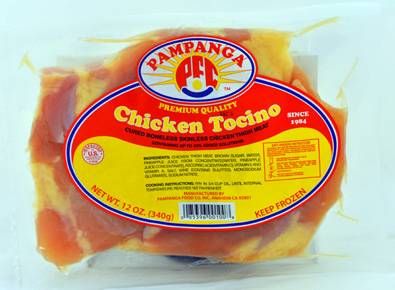 Chicken Tocino Pampanga Brand Frozen Meats (Ships to CA ONLY)