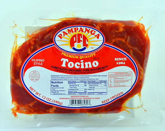 Pork Tocino Pampanga Brand Frozen Meats (Ships to CA ONLY)