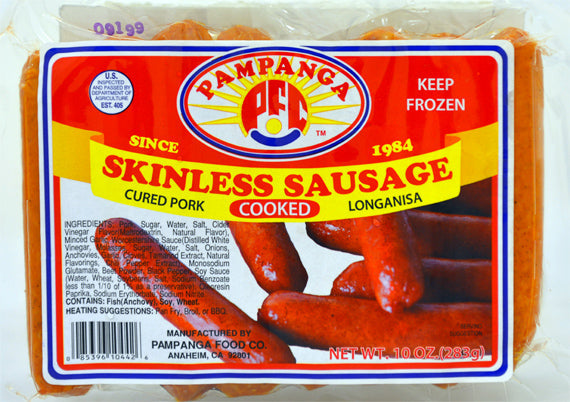 Skinless Longanisa Pampanga Brand Frozen Meats (Ships to CA ONLY)