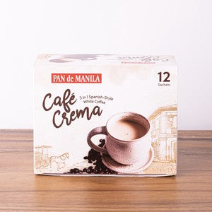 Pan De Manila Cafe Crema Instant Mix (3-in-1 Spanish Style White Coffee)