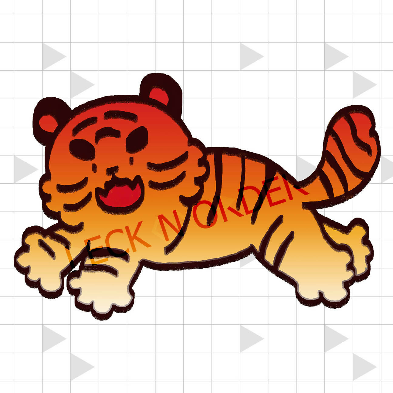 Cute Tiger Balm Parody Sticker