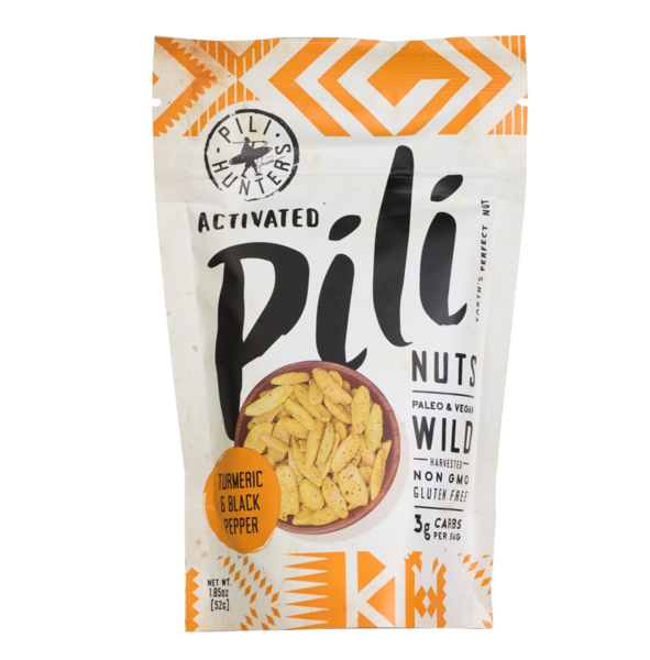1lb Pili Hunters™ Golden Curry Pili Nuts with Turmeric and Black Pepper