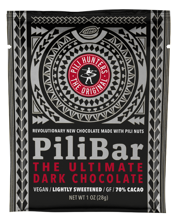 Single Bar PiliBar The Ultimate Keto/Paleo/Vegan Dark Chocolate with 3/ grams of Coconut Sugar