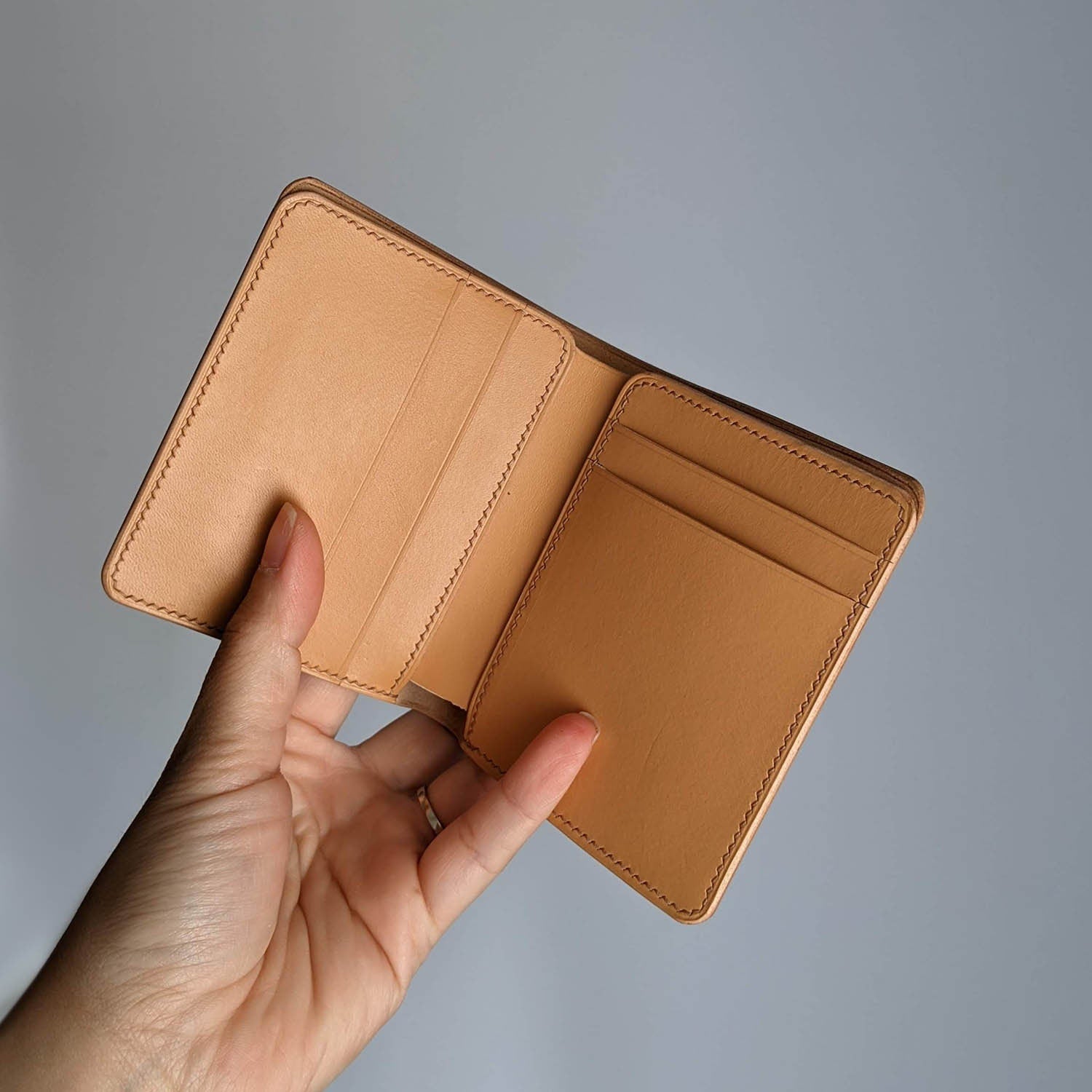Handmade Leather Vegetable Tanned Leather Wallet