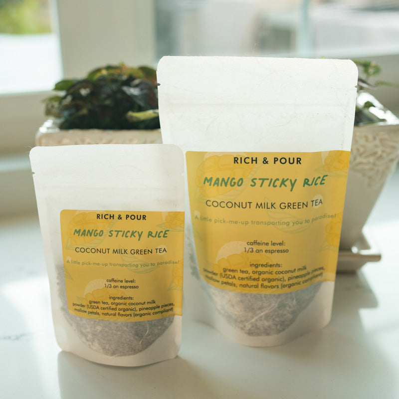 Rich & Pour Mango Sticky Rice - Coconut Milk Green Tea