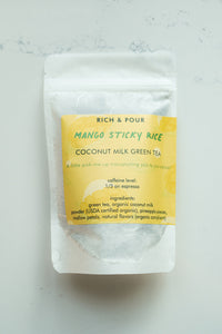3.5 oz Rich & Pour Mango Sticky Rice - Coconut Milk Green Tea