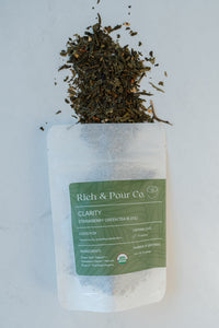 Rich & Pour Clarity - Strawberry Green Tea Blend