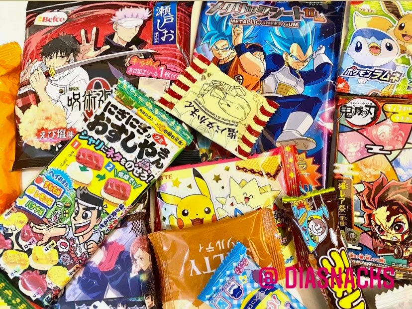 Anime Cartoon Premium Asian Snack Box Japanese Taiwan Candy Soda Birthday Valentine Lunar Year Holiday