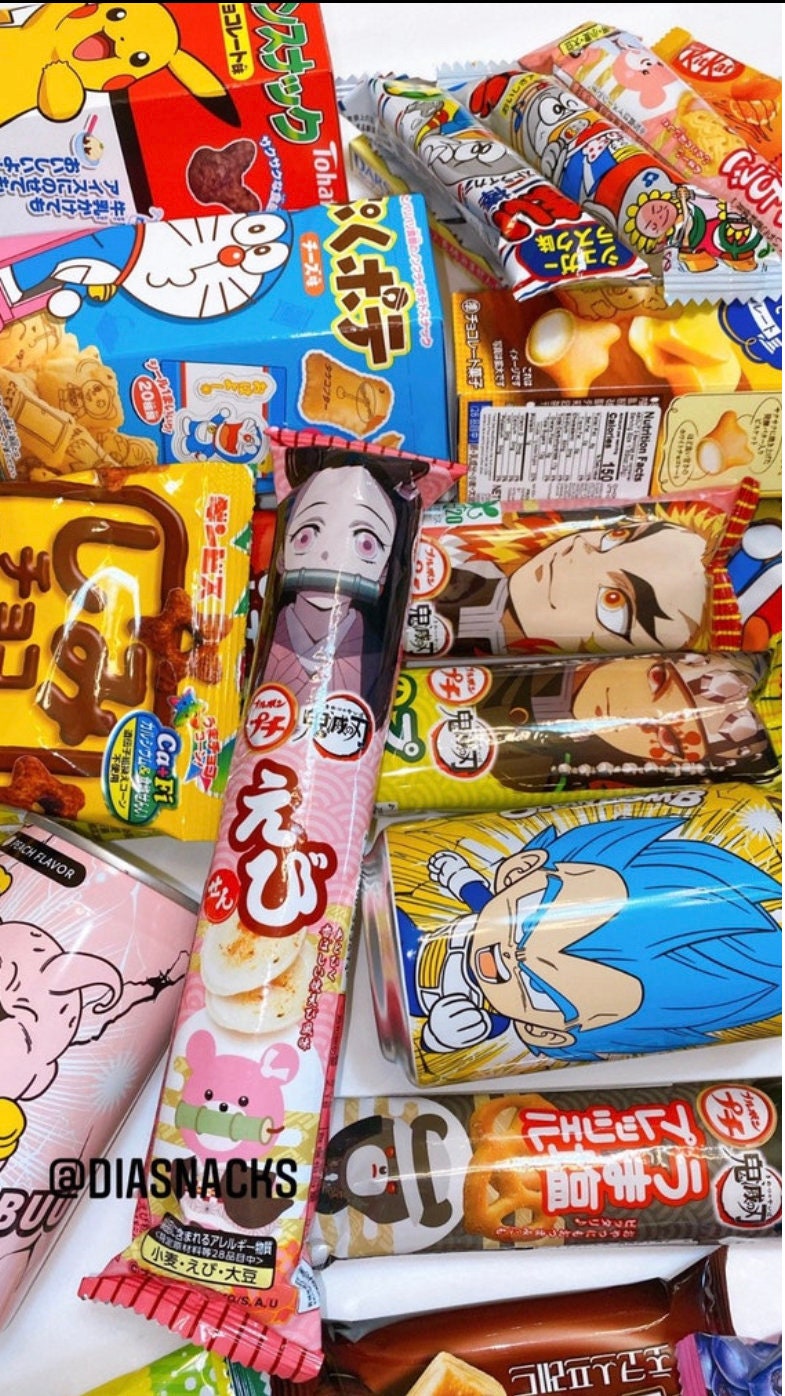 Anime Cartoon Premium Asian Snack Box Japanese Taiwan Candy Soda Birthday Valentine Lunar Year Holiday