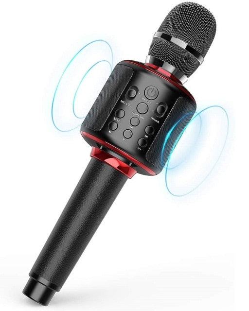 China / Black Red GOODAAA Wireless Bluetooth Karaoke Microphone