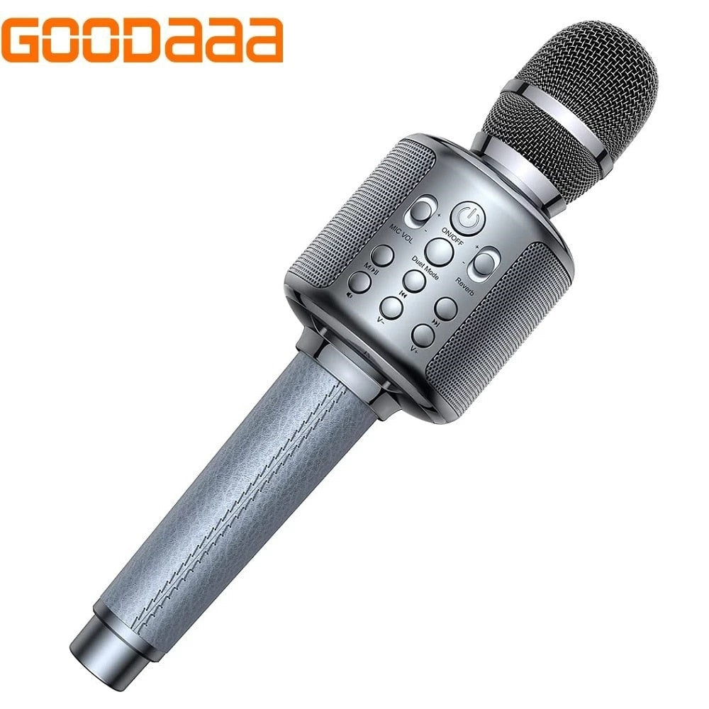 GOODAAA Wireless Bluetooth Karaoke Microphone