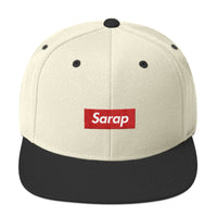 Sarap Red Logo Snapback Hat - Sarap Now