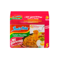 5-Pack Indomie Mi Goreng Instant Fried Noodles - Hot & Spicy