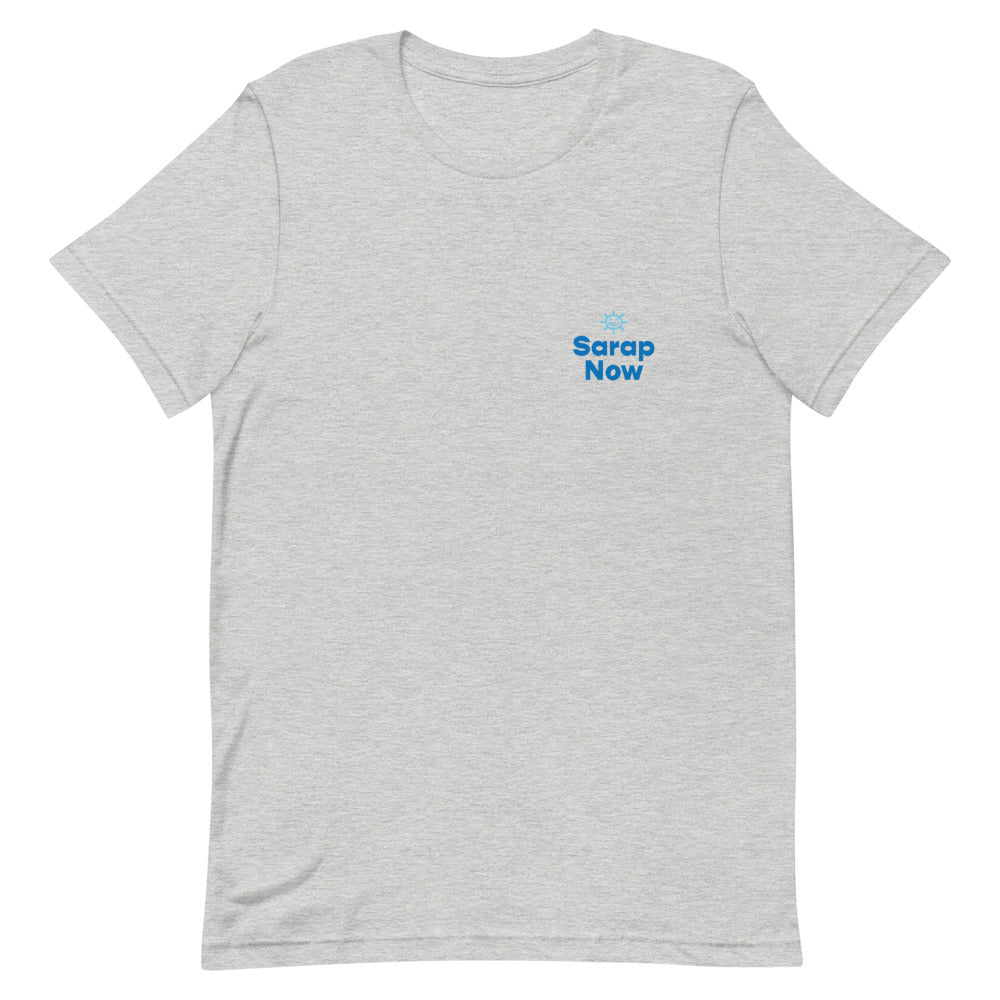 Athletic Heather / S Sarap Now Sun Logo Short-Sleeve Unisex T-Shirt