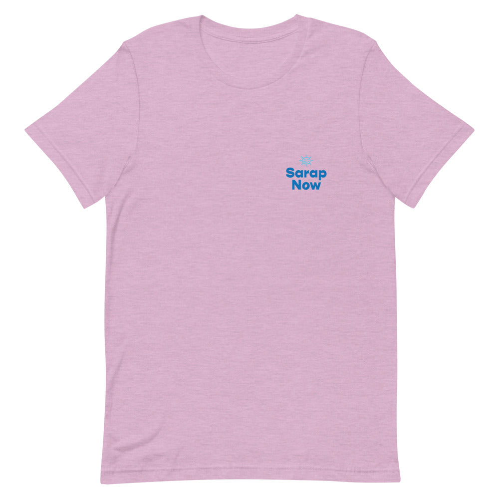 Heather Prism Lilac / XS Sarap Now Sun Logo Short-Sleeve Unisex T-Shirt