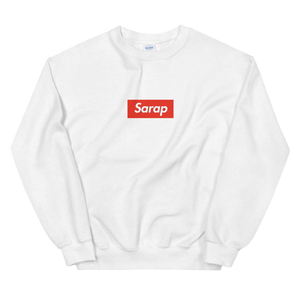 White / S Sarap Red Unisex Sweatshirt