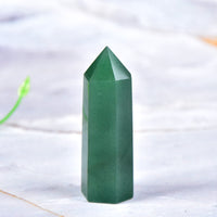 Aventurine / 70-80mm Natural Energy Crystal Wand Point Tower 70-80mm