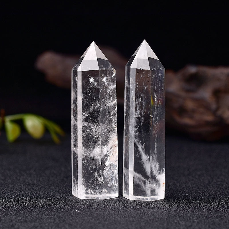 Clear Quartz / 70-80mm Natural Energy Crystal Wand Point Tower 70-80mm