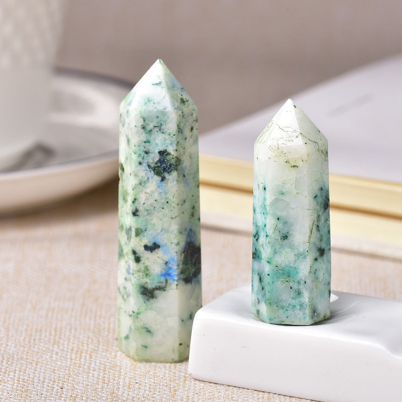 Fynchenite / 70-80mm Natural Energy Crystal Wand Point Tower 70-80mm