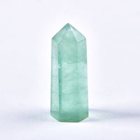 Green Fluorite / 70-80mm Natural Energy Crystal Wand Point Tower 70-80mm