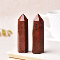 Red Obsidian / 70-80mm Natural Energy Crystal Wand Point Tower 70-80mm