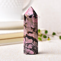Rhodochrosite / 70-80mm Natural Energy Crystal Wand Point Tower 70-80mm