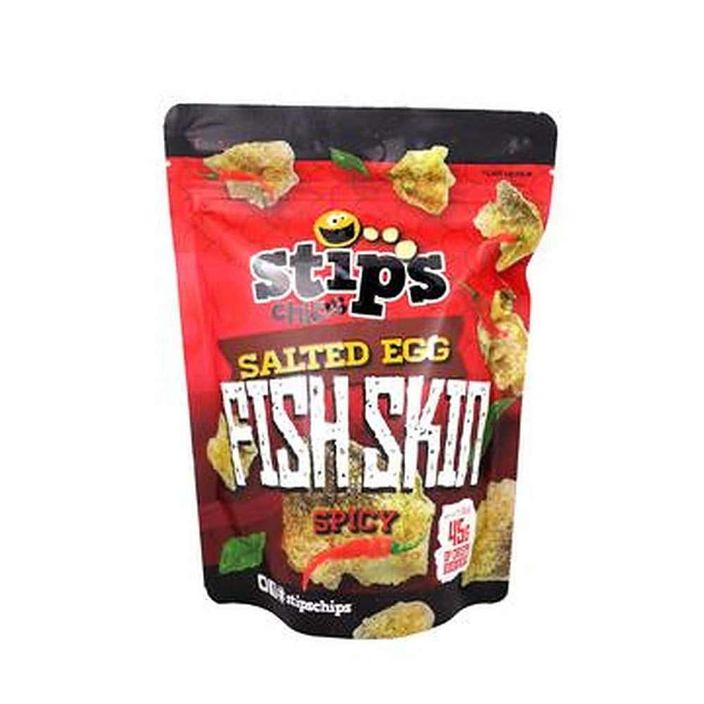 Stips Salted Egg Fish Skin Spicy - Sarap Now