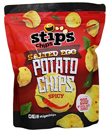 Stips Salted Egg Potato Chips Spicy - Sarap Now