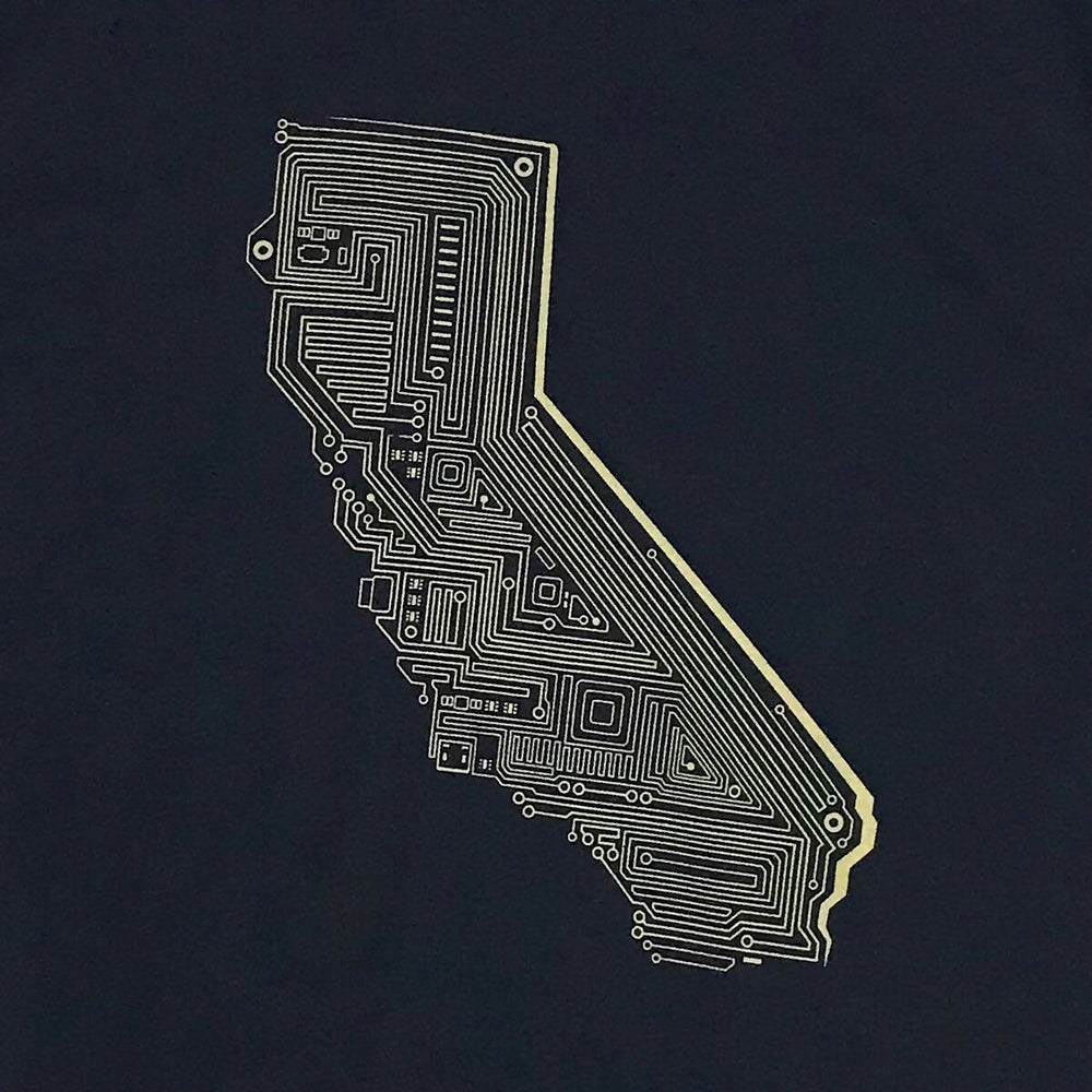 CALI TECH - Circuitboard California State Graphic T-shirt