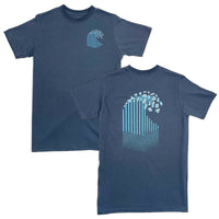 Navy Blue / S TETRA WAVE - Sustainable Graphic T-shirt