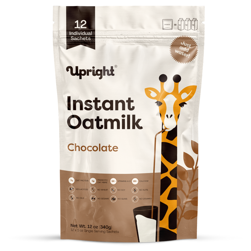 1 Pouch Upright High-Protein Instant Oatmilk - Chocolate (12 Single Servings)