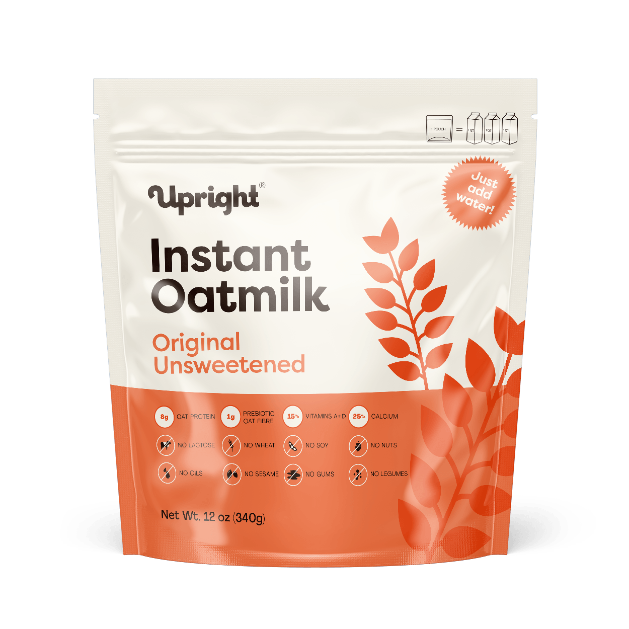1 Pouch Upright High-Protein Instant Oatmilk - Original Unsweetened (Bulk Format)
